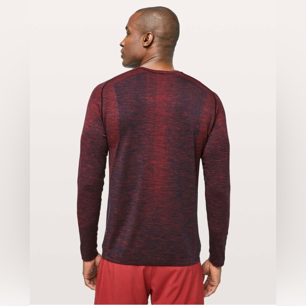 Lululemon Metal Vent Tech Long Sleeve Spicy Red / True Navy